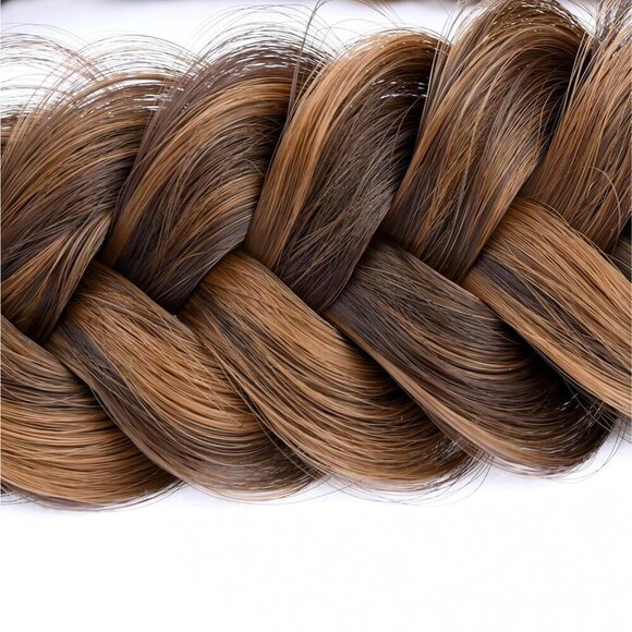Synthetic Hair Braided Headband Women Girl Beauty Accessory Chocolate Toast main image 7